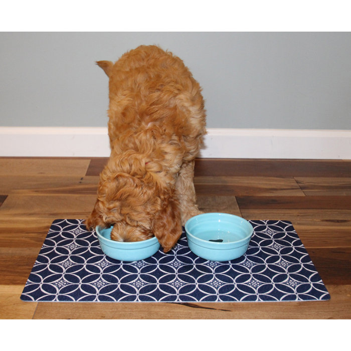 Drymate Dog Bowl Placemat, Food Mat Absorbent Fabric, Waterproof